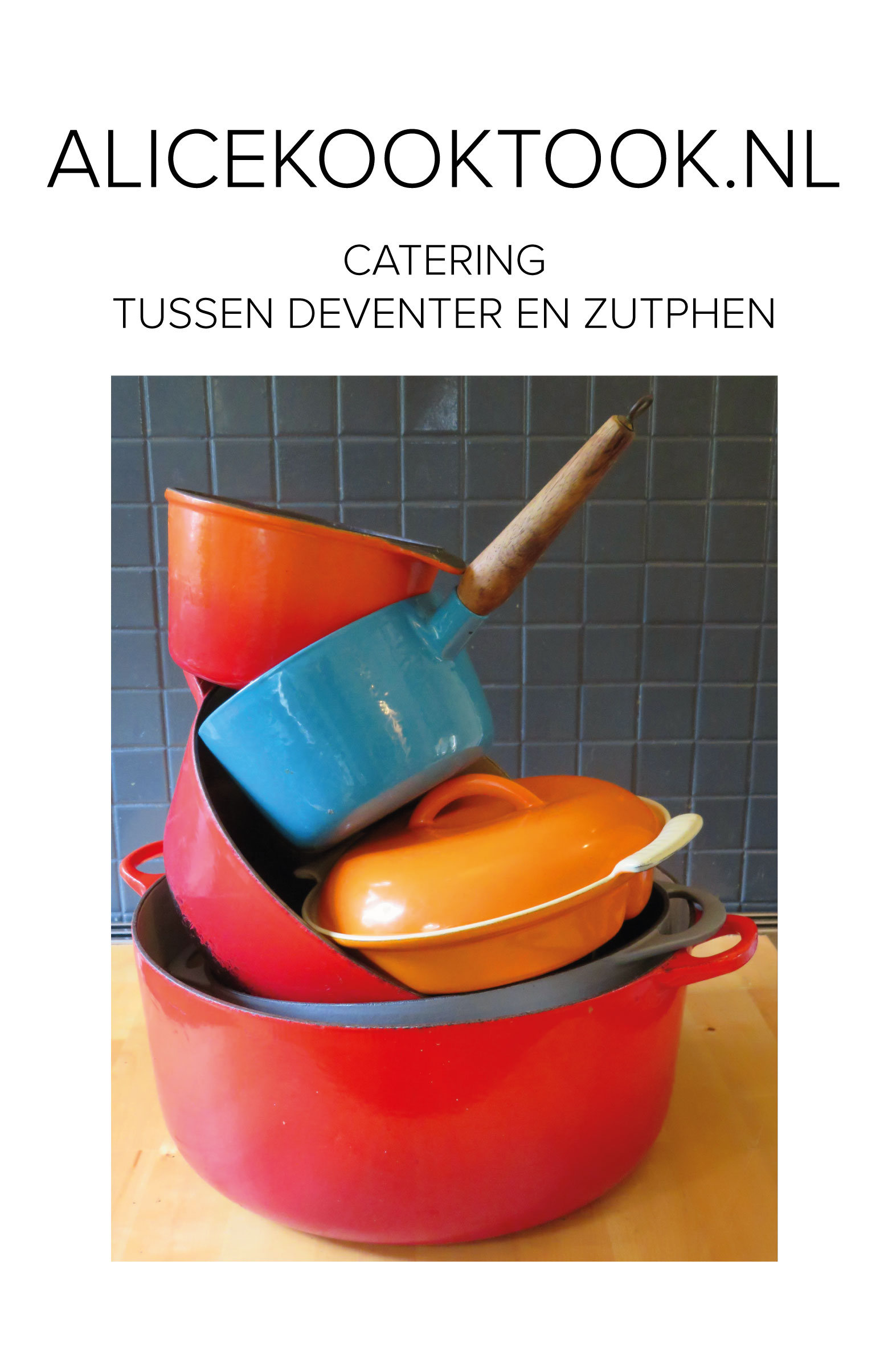 nieuw!  kaartje en flyer van alicekooktook
